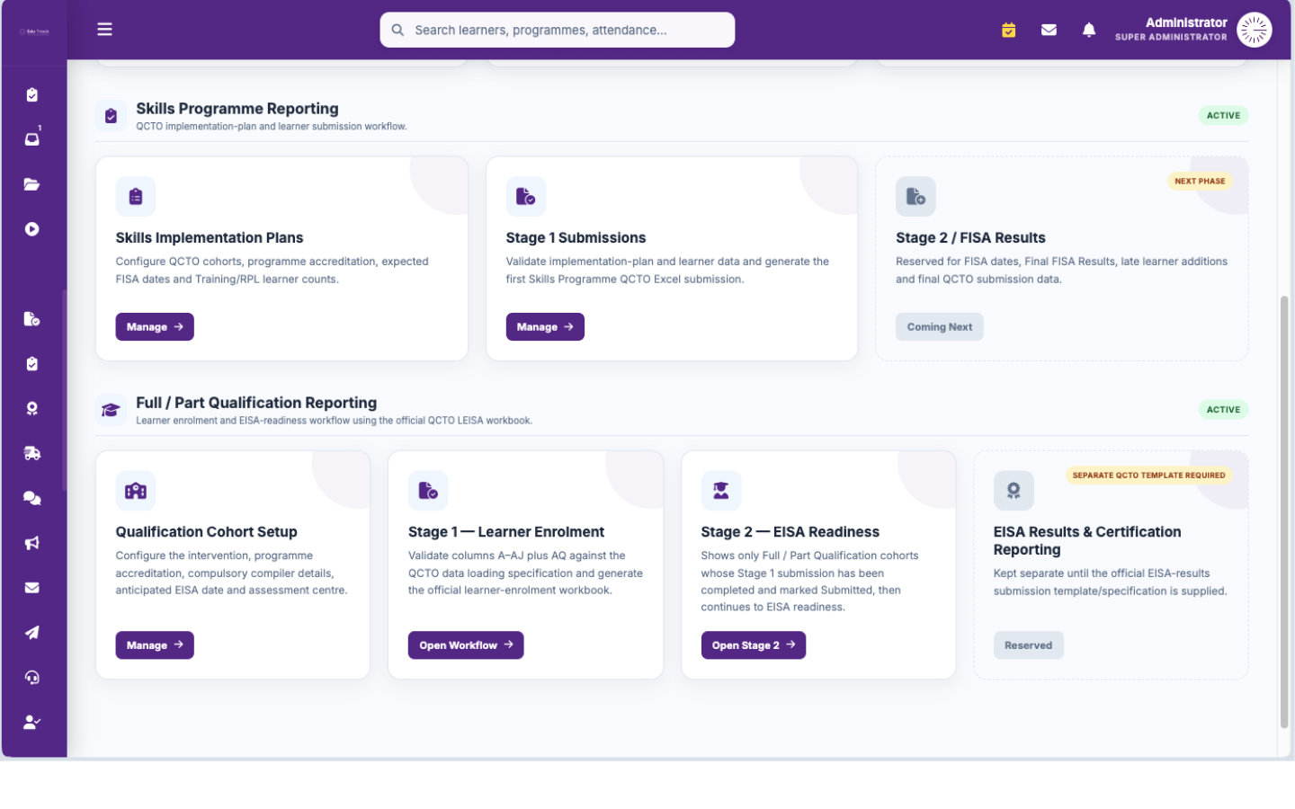 QCTO submission reporting